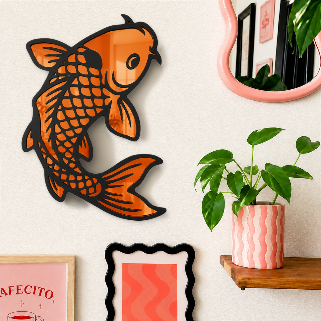 Koi Fish Mirror (8.5 x 11.5 in)