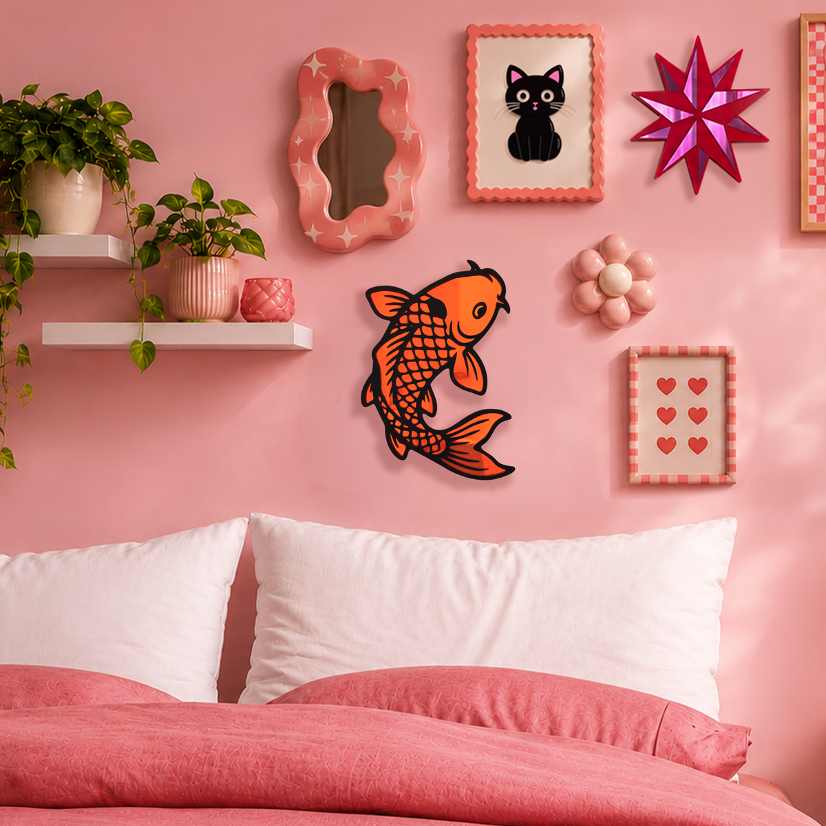 Koi Fish Mirror (8.5 x 11.5 in)