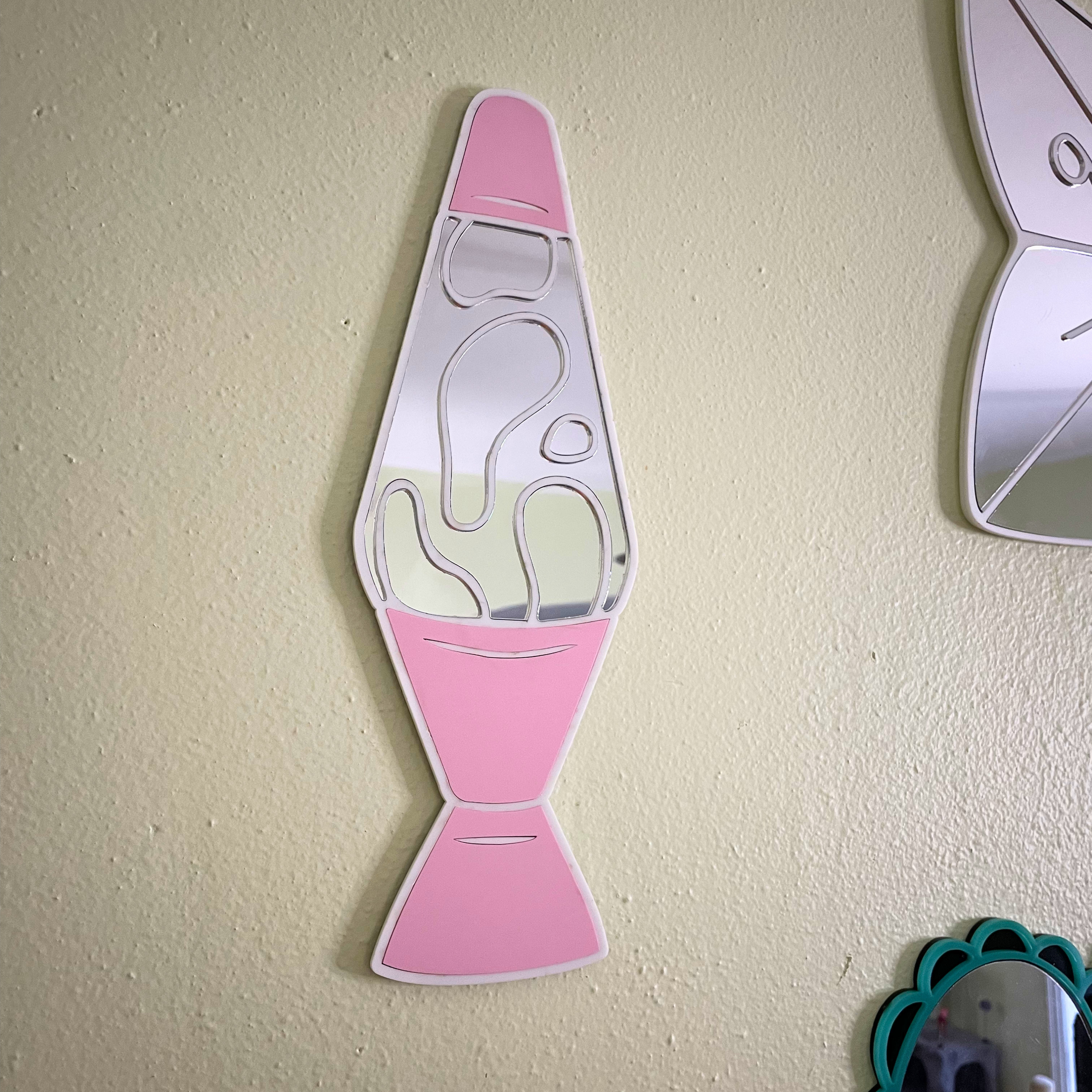 Pink Lava Lamp Mirror