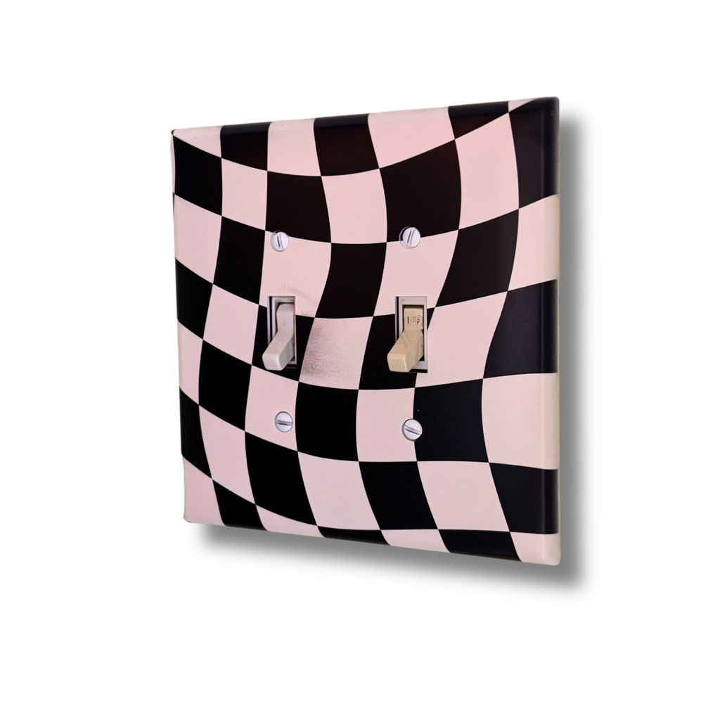 Checkerboard Light Switch Cover