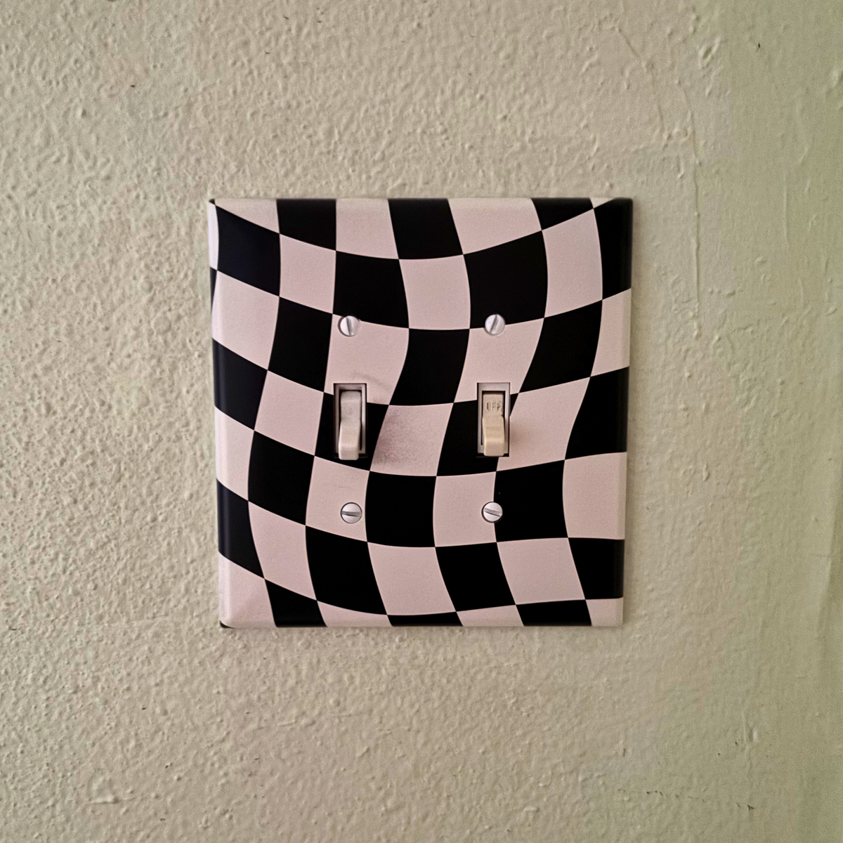 Checkerboard Light Switch Cover