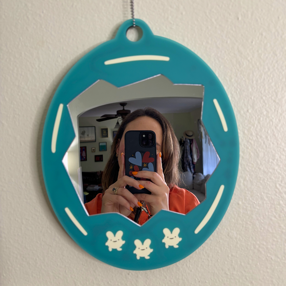 Teal Tomagachi Mirror