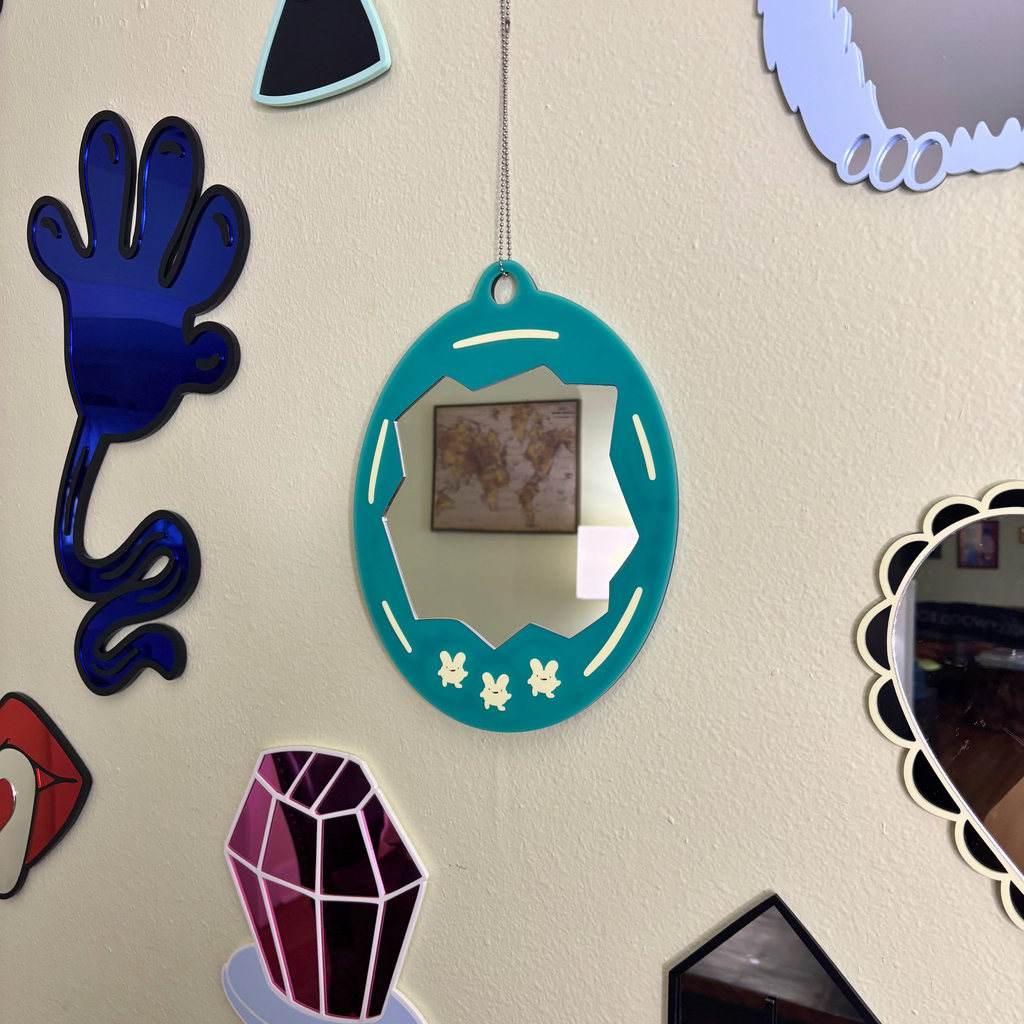 Teal Tomagachi Mirror