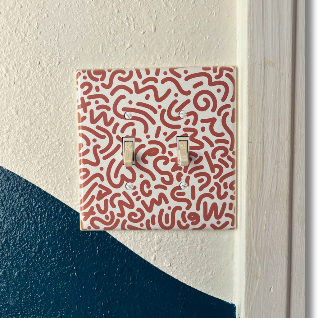 Squiggle Light Switch Cover