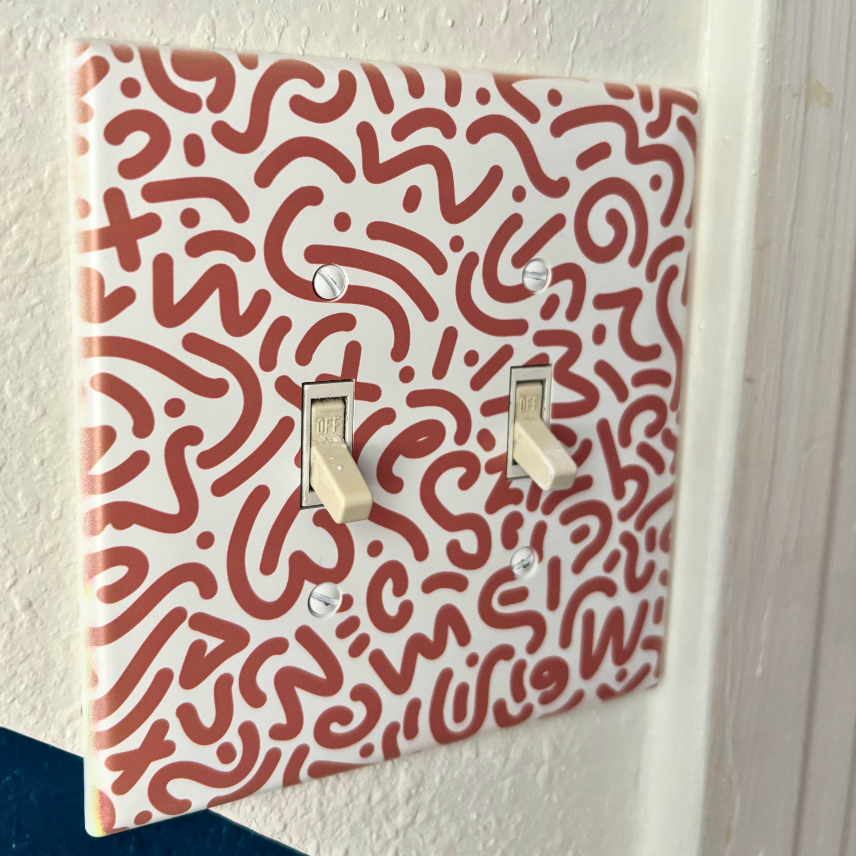 Squiggle Light Switch Cover