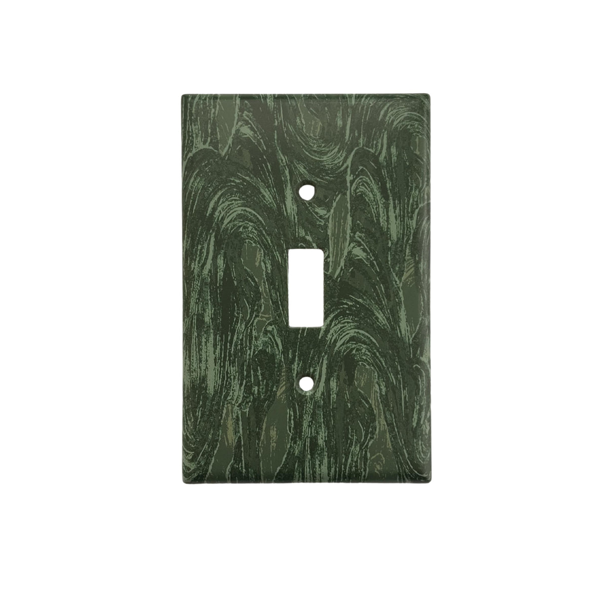 Dark Green Light Switch Cover | Whispy Design Outlet Wall Plate | Dopamine Home Decor
