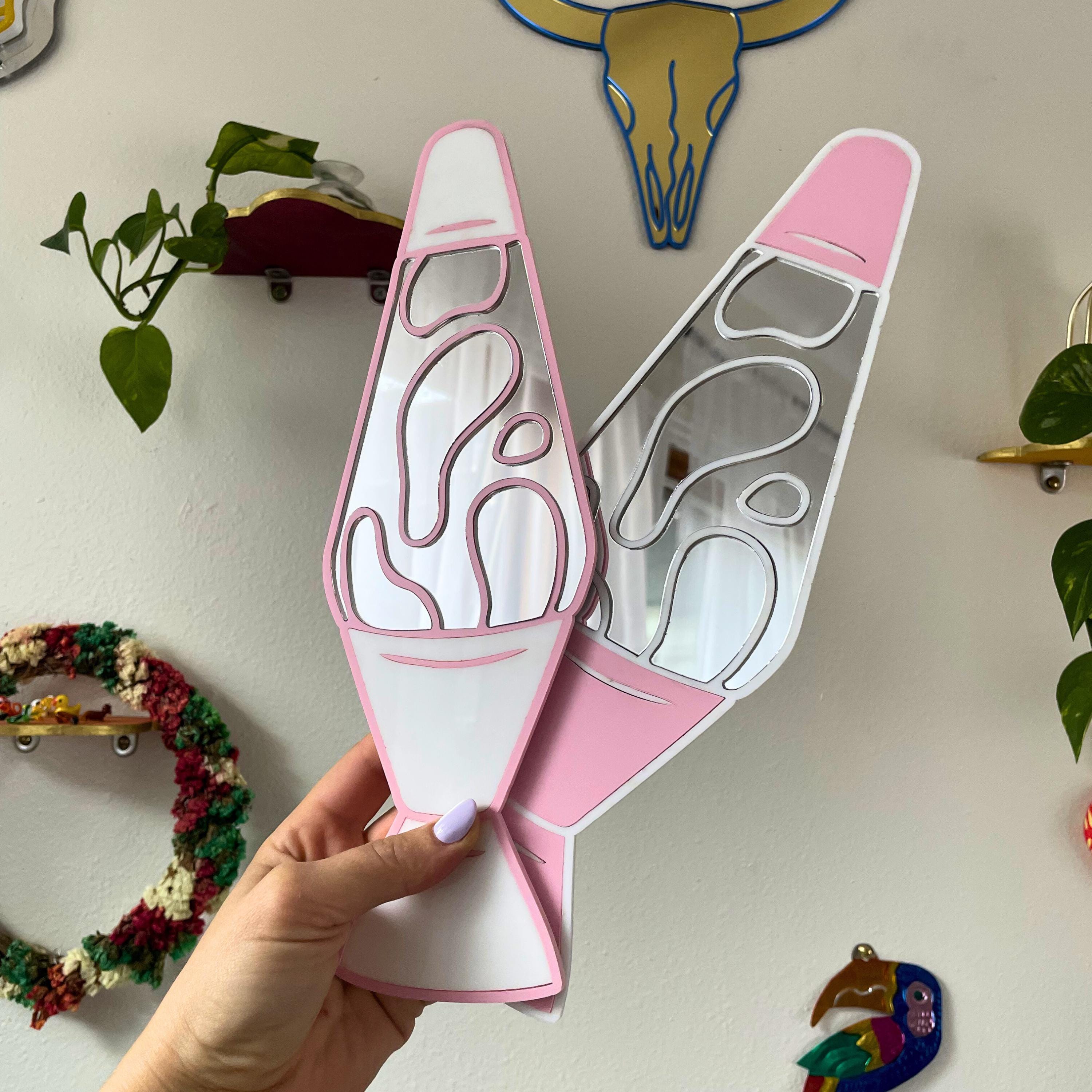 Pink Lava Lamp Mirror