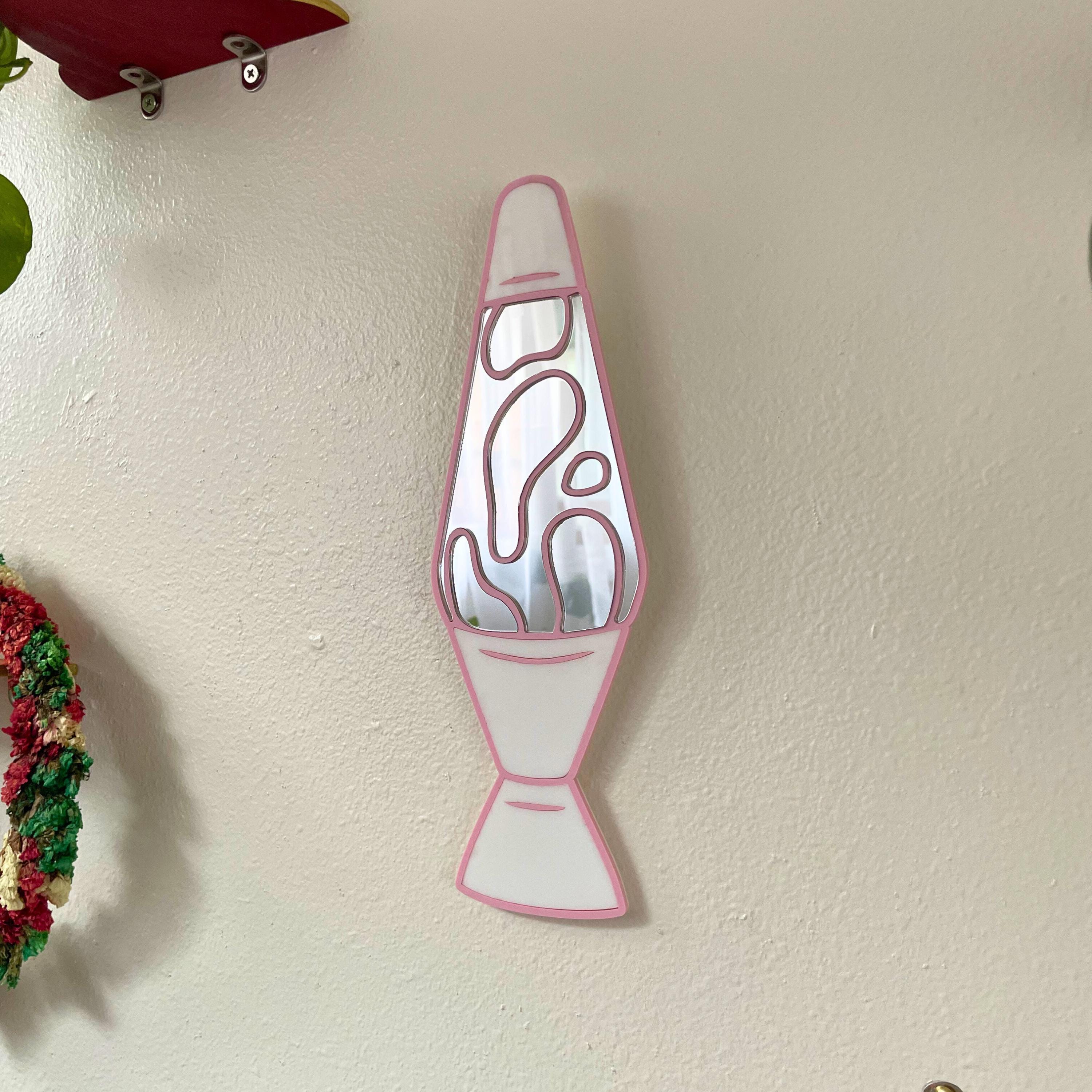White & Pink Lava Lamp