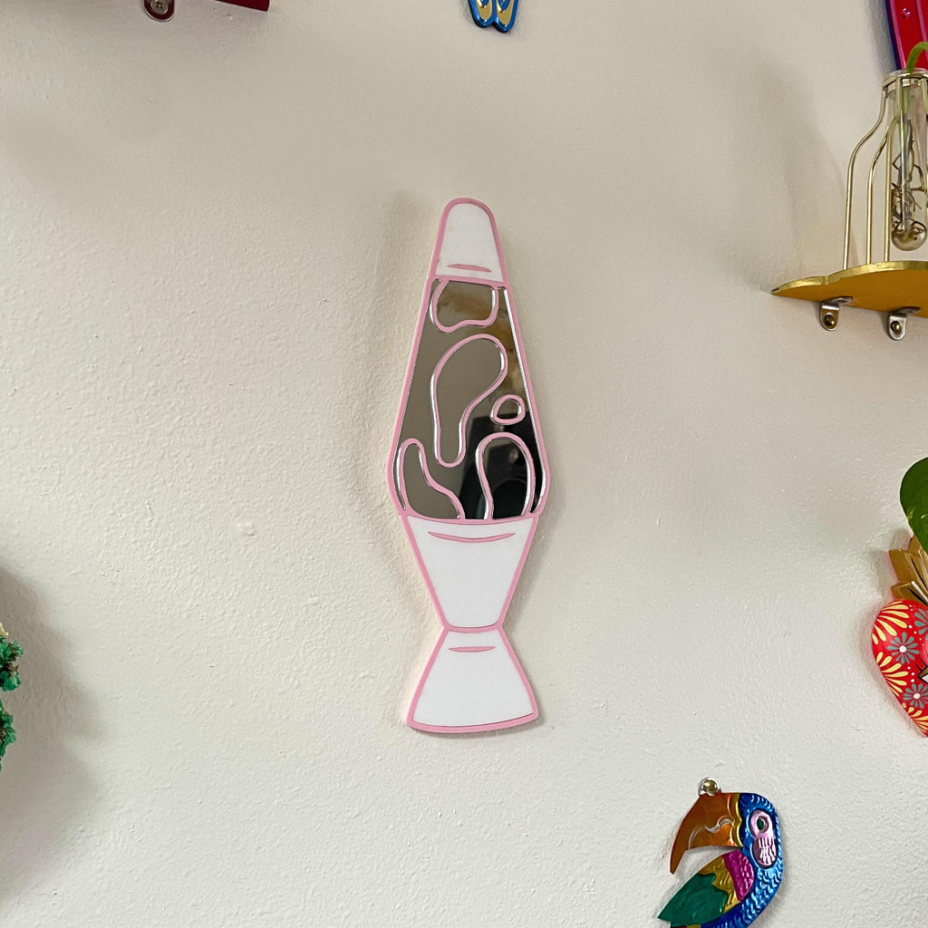 White & Pink Lava Lamp