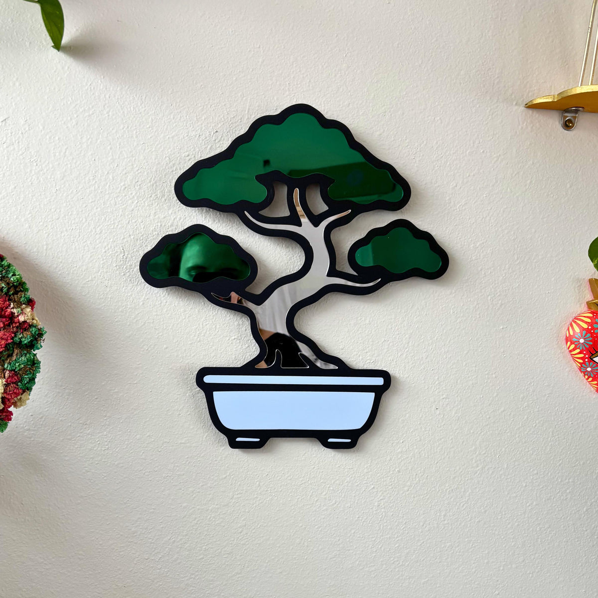 Bonsai Hero Wall Hanging Mirror (12.5 x 13.8 in)