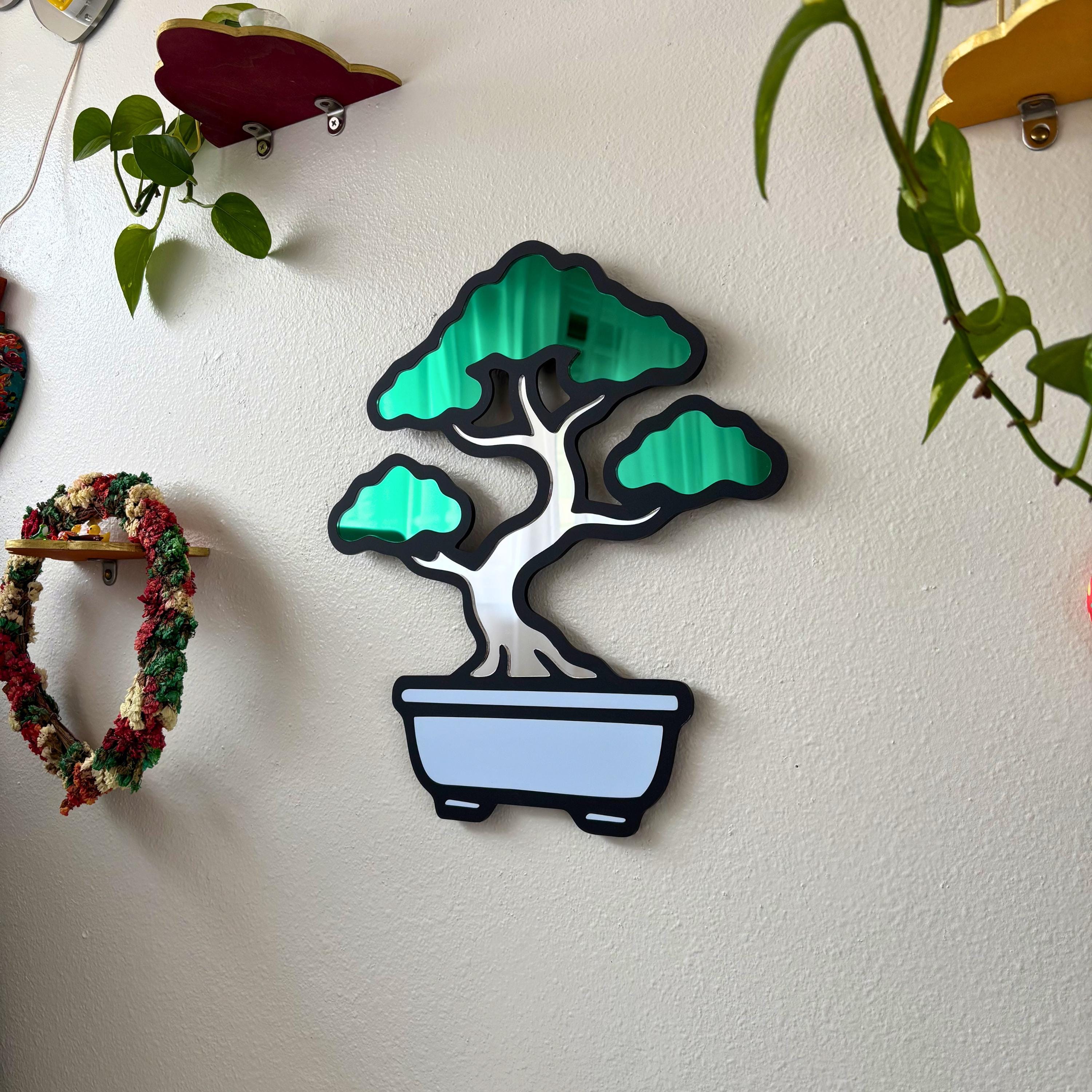 Bonsai Hero Wall Hanging Mirror (12.5 x 13.8 in)