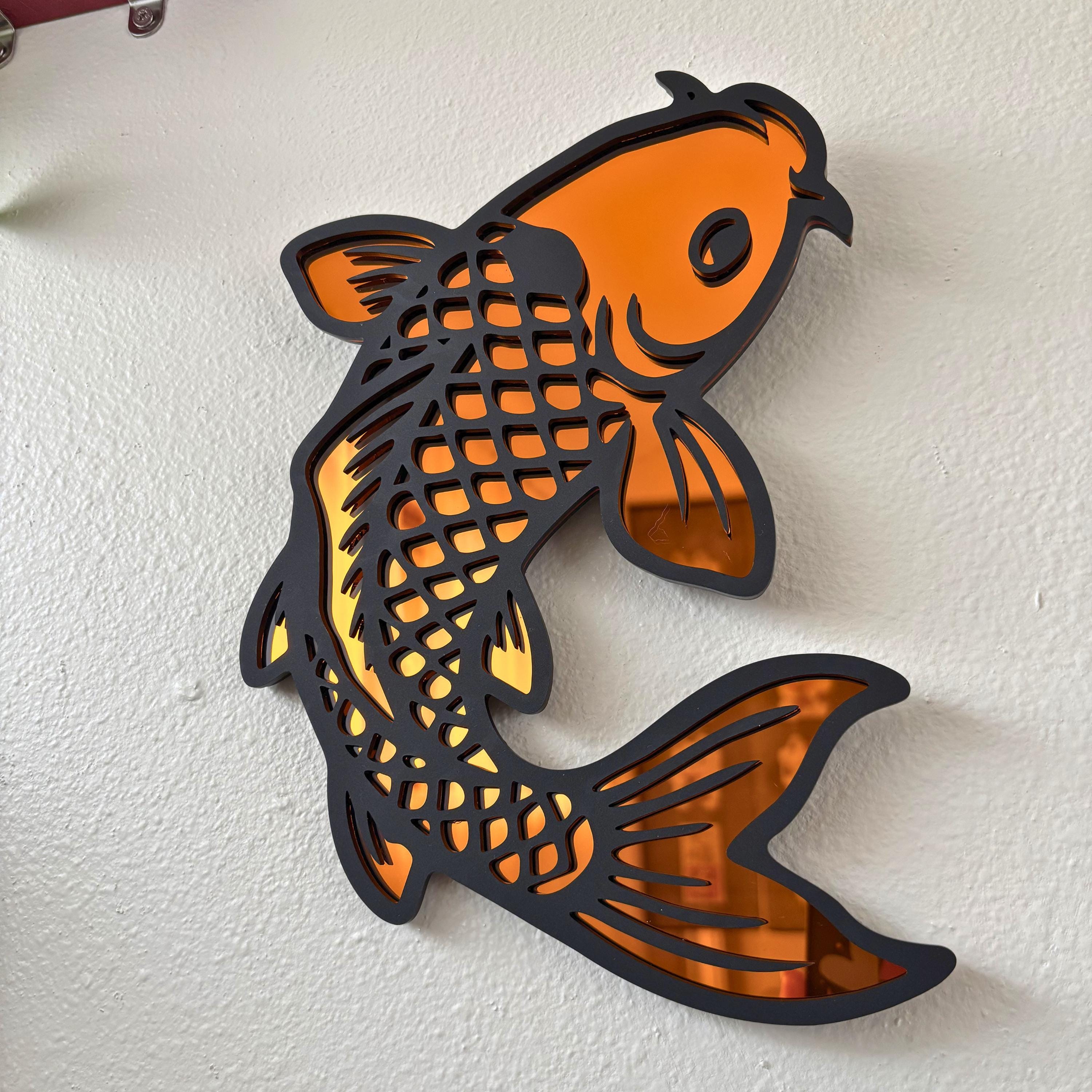 Koi Statement Wall Hanging Mirror (8.6 x 11.2 in)