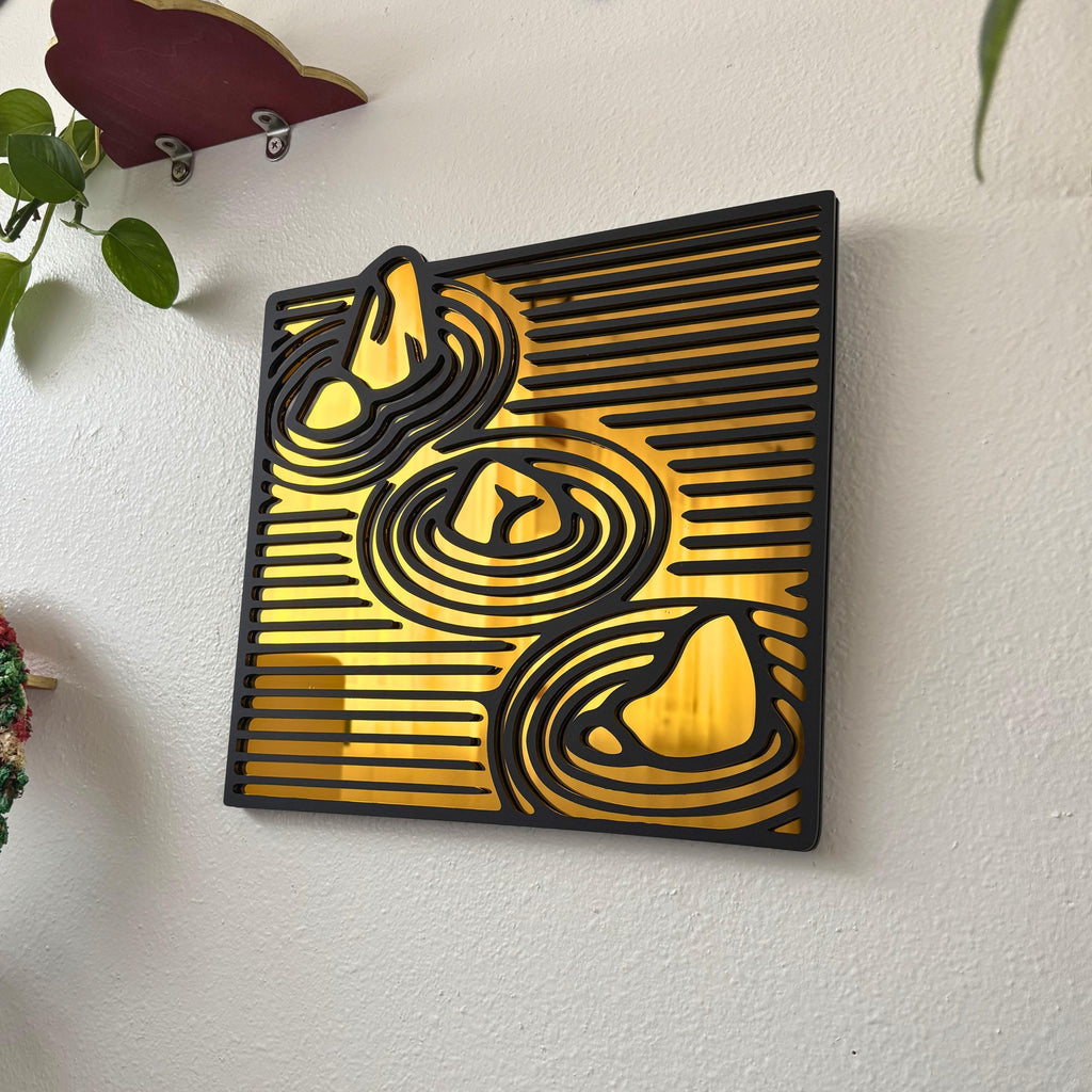 Zen Garden Statement Wall Hanging Mirror (11.4 x 10.7 in)