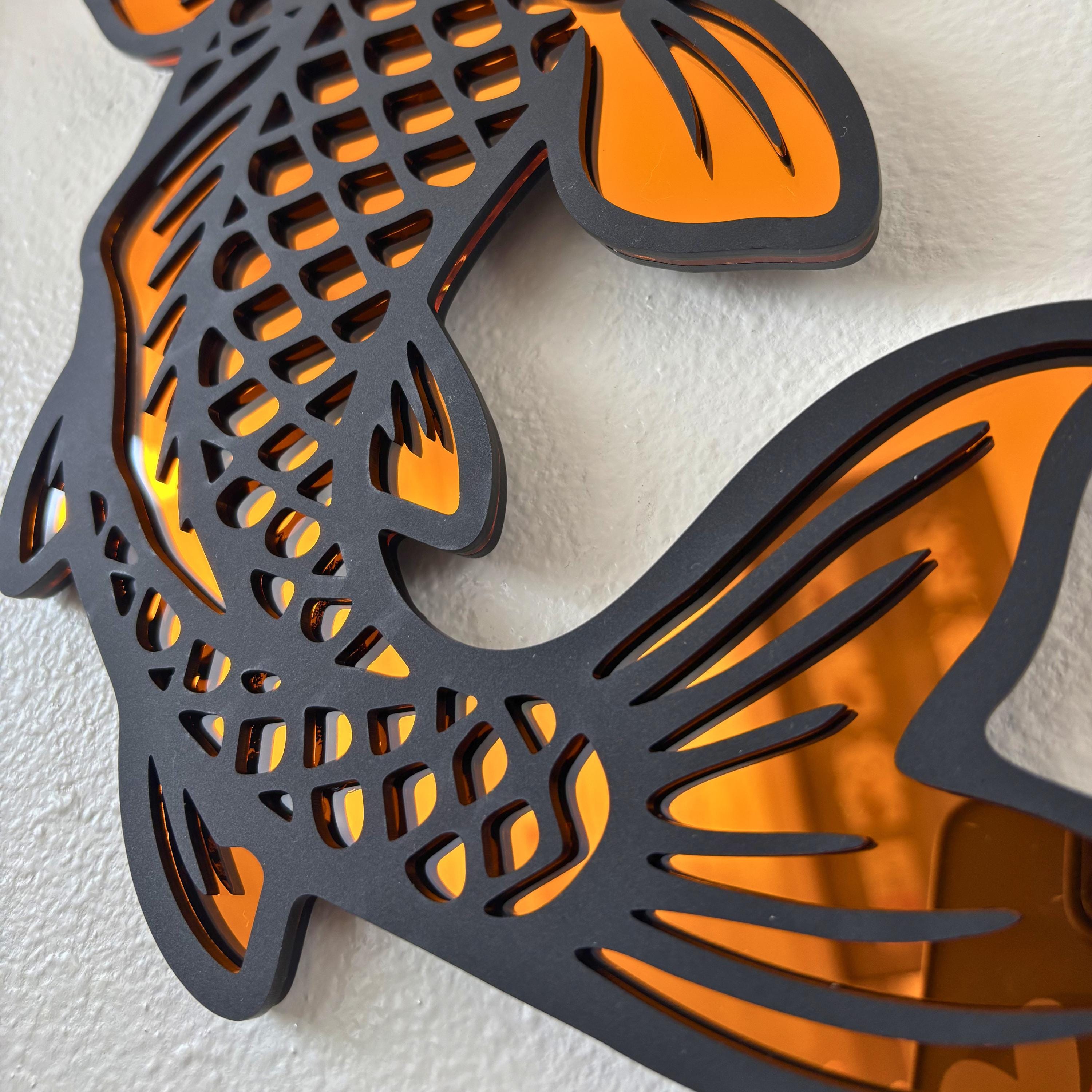 Koi Statement Wall Hanging Mirror (8.6 x 11.2 in)