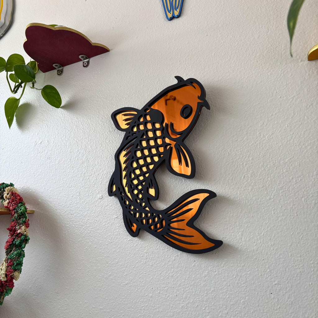Koi Statement Wall Hanging Mirror (8.6 x 11.2 in)