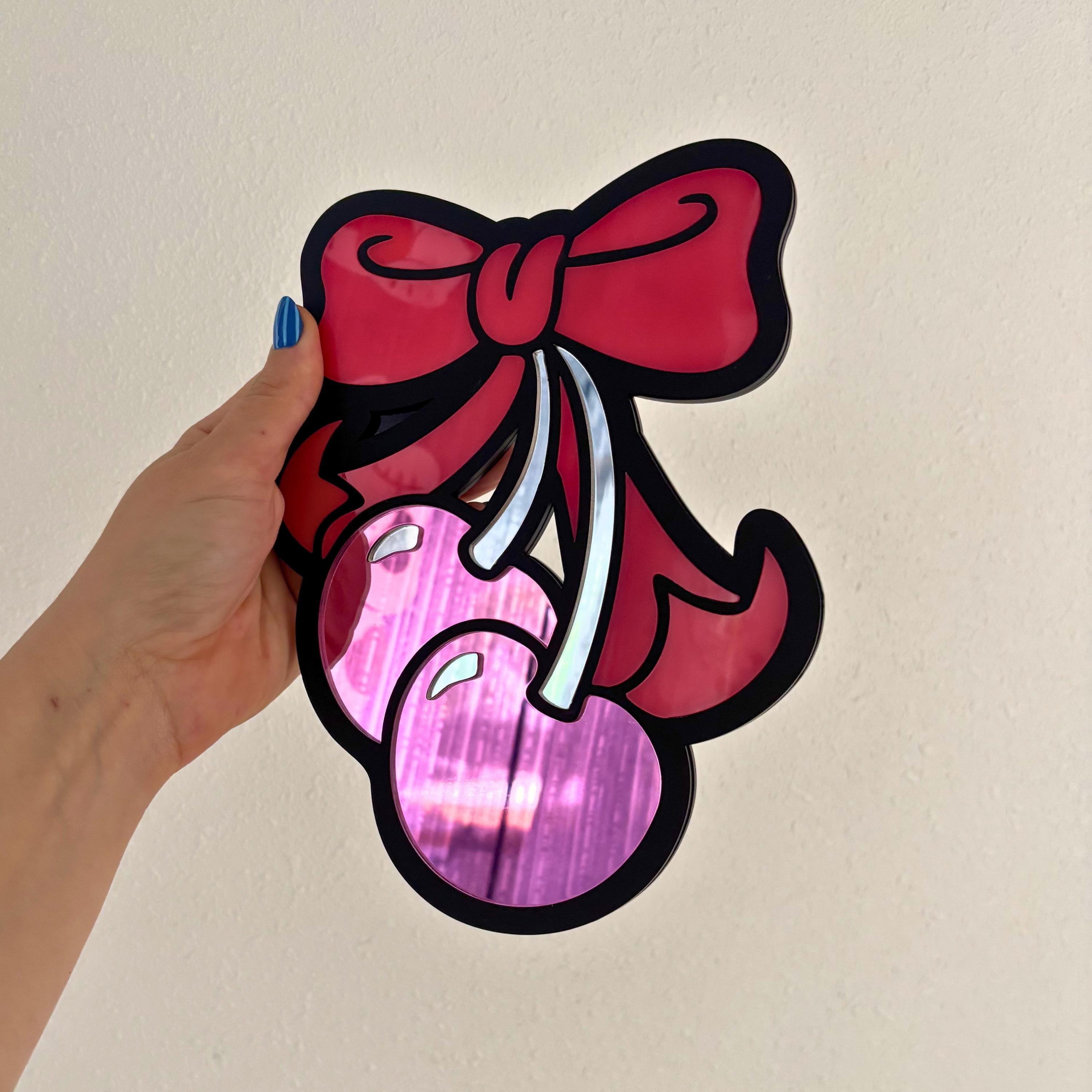 Cherry Bow Mirror Mini