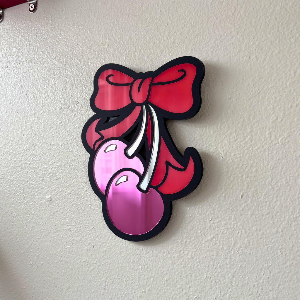 Cherry Bow Mirror Mini