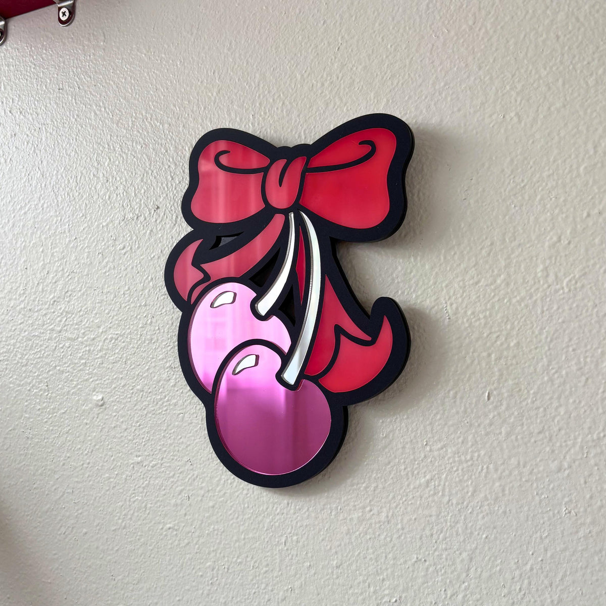 Cherry Bow Mirror Mini