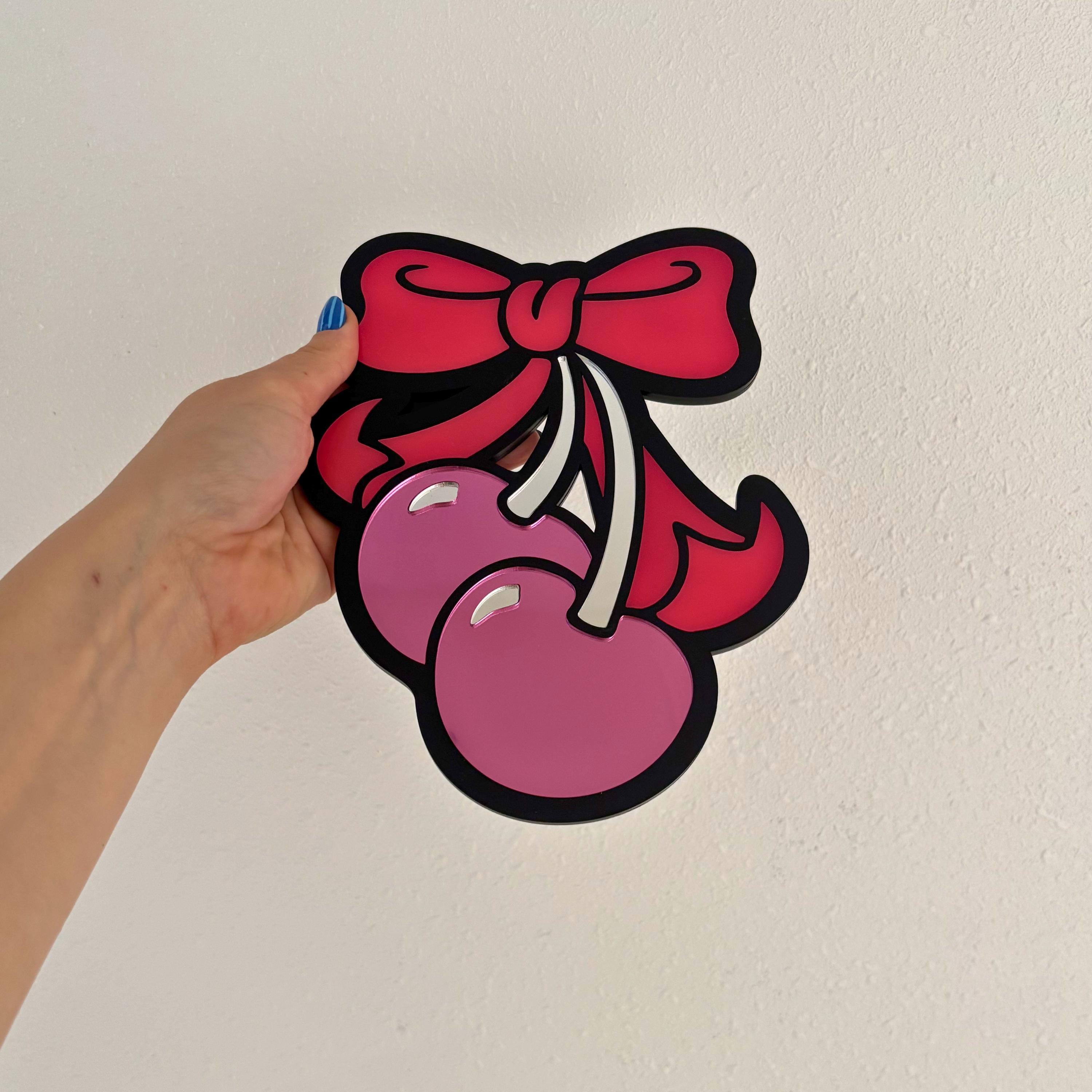 Cherry Bow Mirror Mini