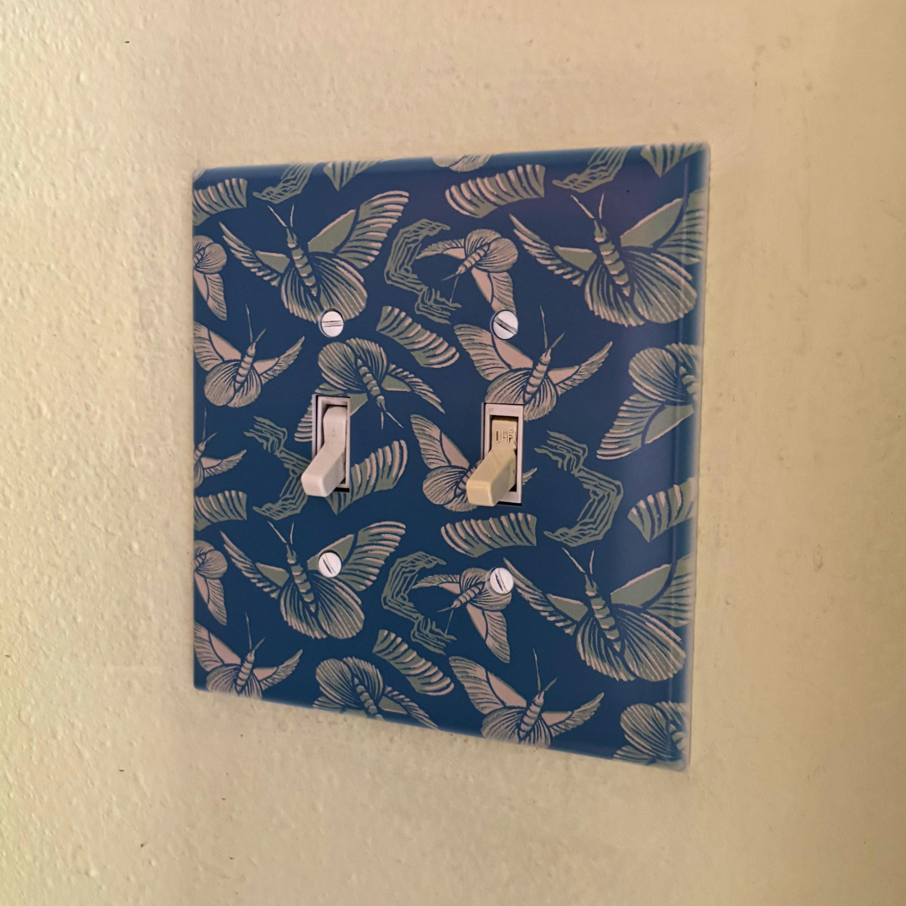 Butterfly Light Switch Cover | Moth Outlet Wall Plate | Dopamine Home Decor