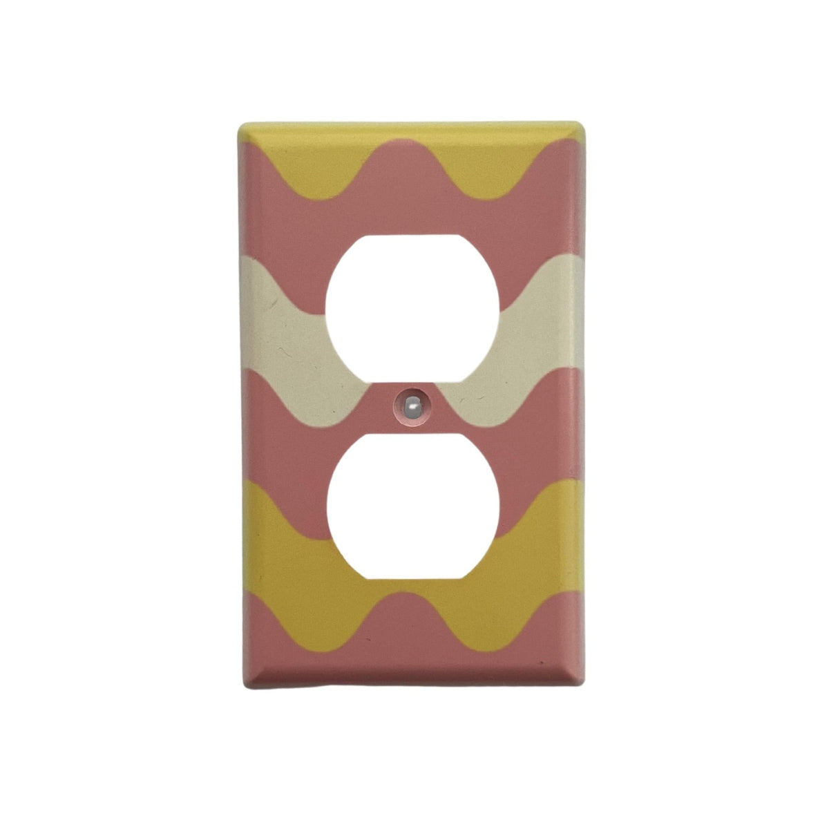 Pastel Wave Light Switch Cover - by MirrorPop. Handmade acrylic art.