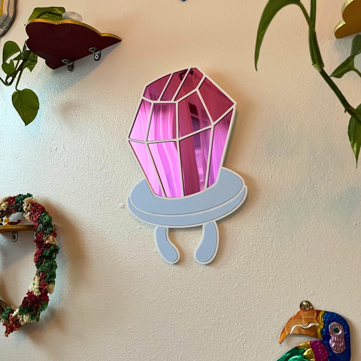 Ring Pop Y2K Mirror - by MirrorPop. Handmade acrylic art.